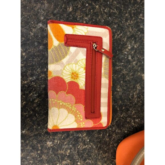 Spartina 449 Daufuskie Island Floral Shoulder Bag Leather Linen and Wallet - Picture 8 of 14